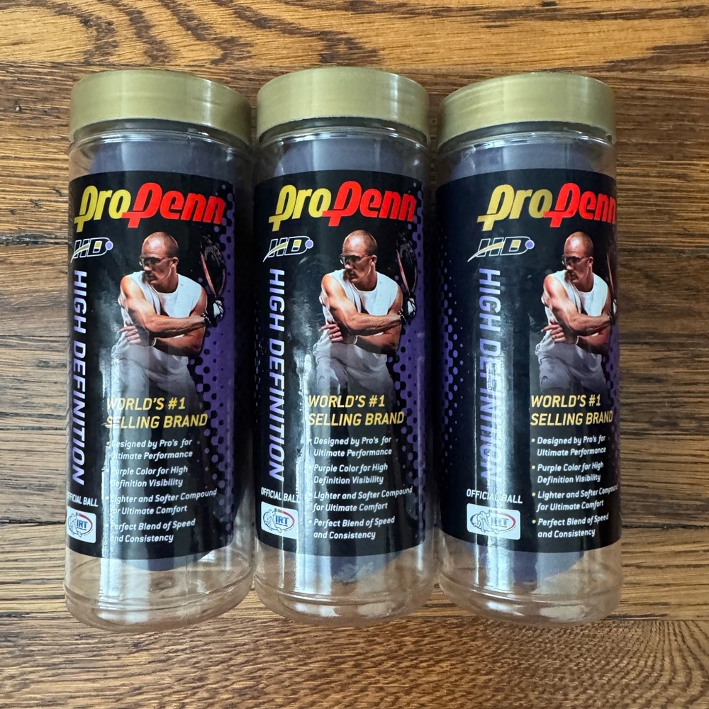 Penn Head® Pro Penn® High Definition Official Racquetballs 3 Count Container